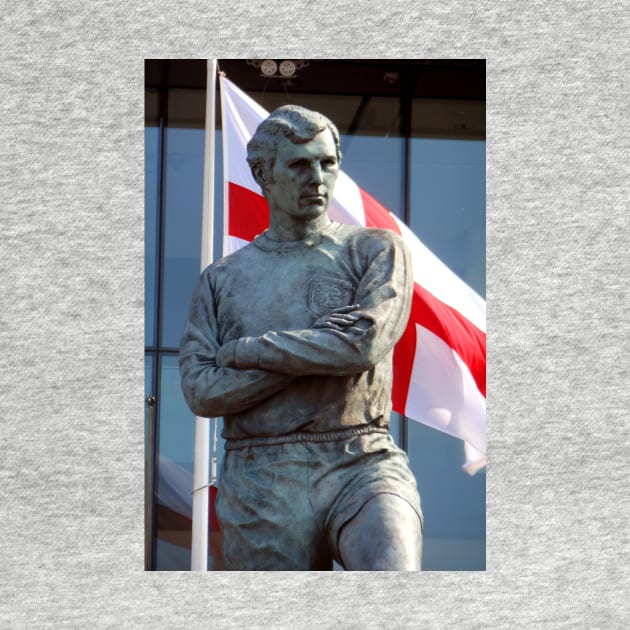 Bobby Moore Statue England Flag Wembley Stadium by AndyEvansPhotos